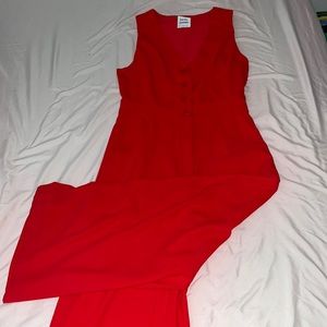 Little moon red jumpsuit size 8